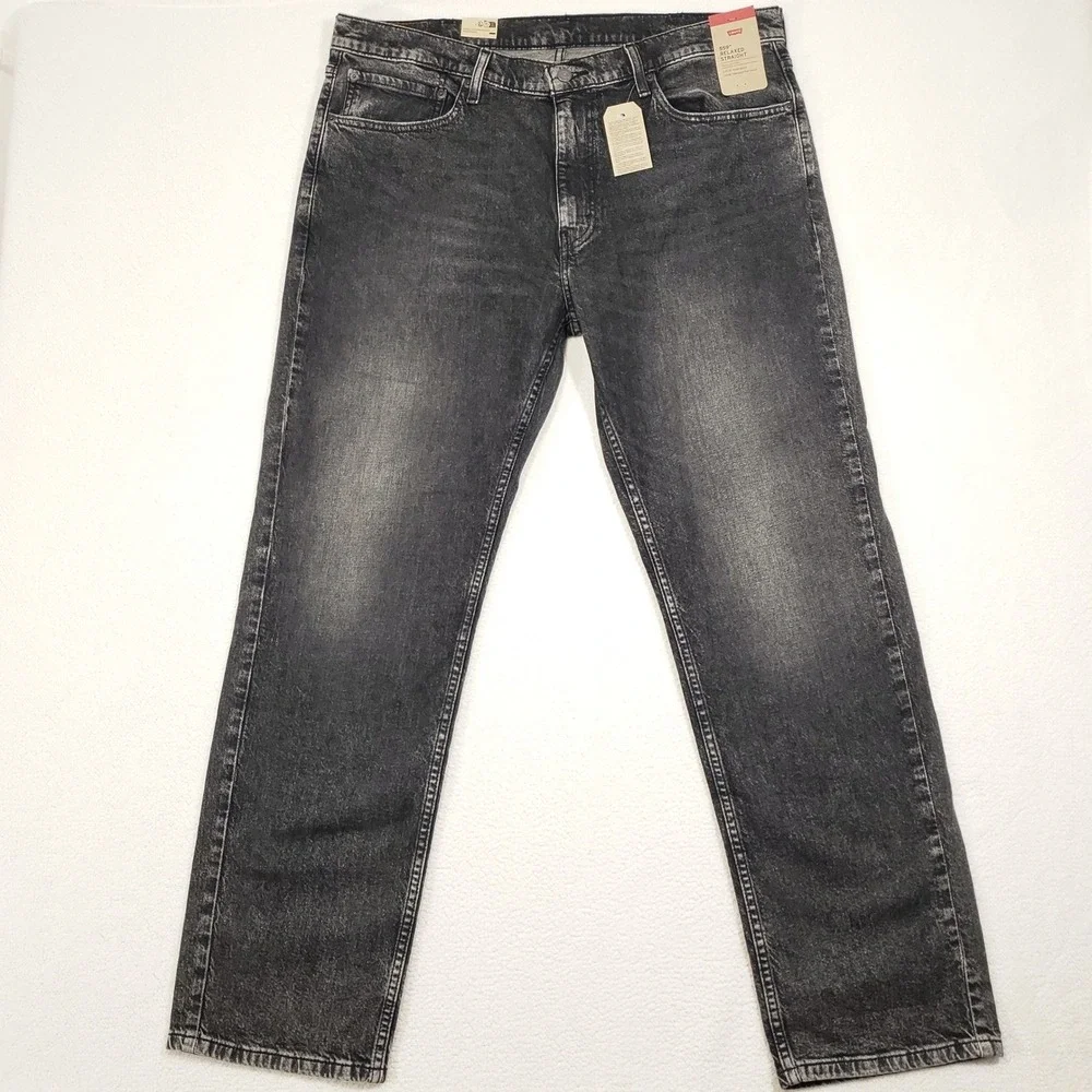 Levi's 559 Relaxed Straight Jeans Mens 38x32 Black 100% Cotton Denim NEW NWT